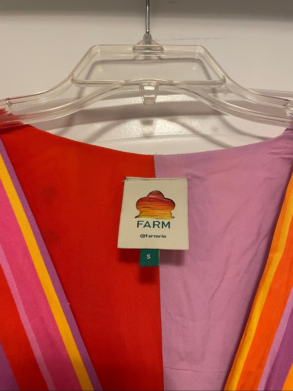 FARM Rio Red, Orange & Purple Printed Maxi Dress - Picture 3 of 8